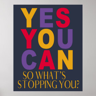 Affiches Couleurs Tendances Motivationnelles Oui Vous Pouve