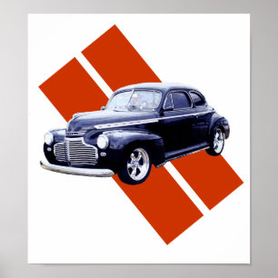 Affiches Coupé 1941 de Chevy de bleu