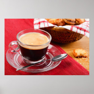 Affiches Coupe de coffee and a cookie