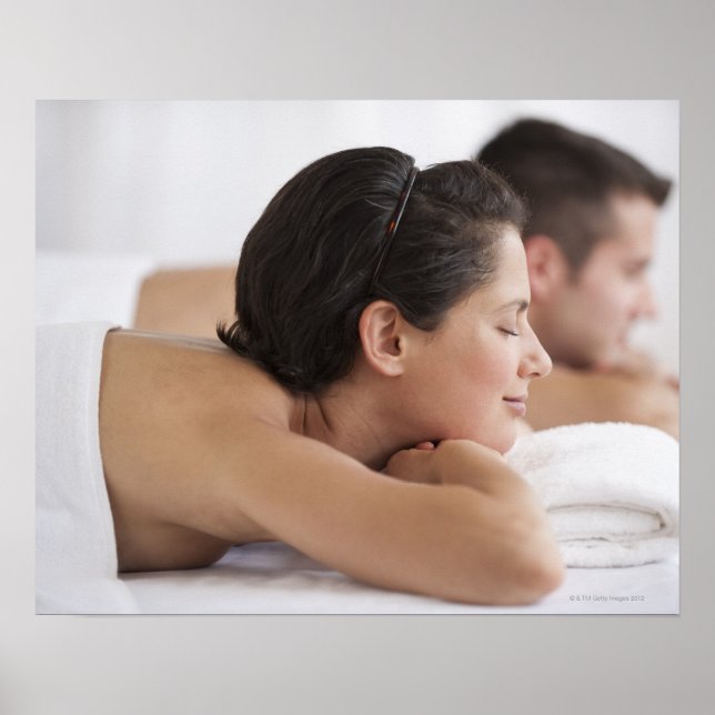 Affiches Couple au spa (Devant)