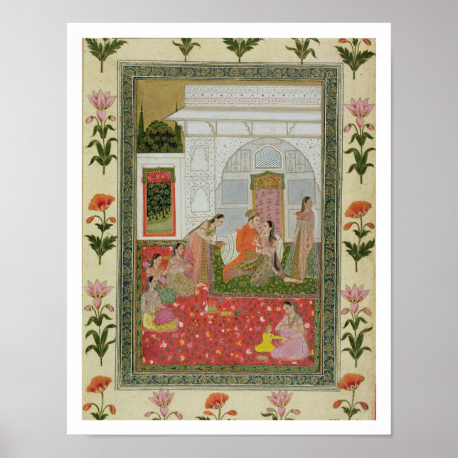 Affiches Couple avec des femmes et des musiciens (Devant)