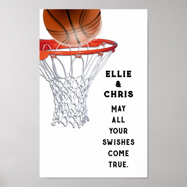 Affiches Couple de basketteurs (Devant)