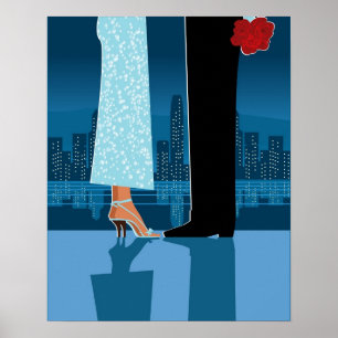 Affiches Couples romantiques dans la ville