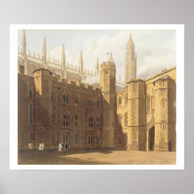 Affiches Cour du King's College, Cambridge, de "The Hist (Devant)