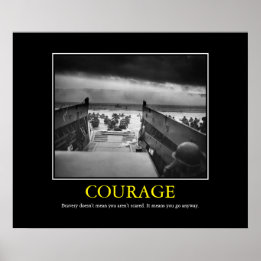 Affiches Courage -- D Day Print