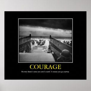 Affiches Courage -- D Day Print