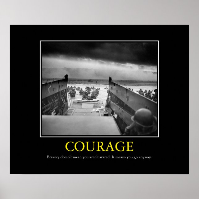 Affiches Courage -- D Day Print (Devant)