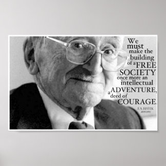 Affiches "Courage", Friedrich A. Hayek
