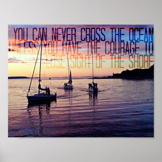 Affiches Courage To Leave The Shore (Devant)