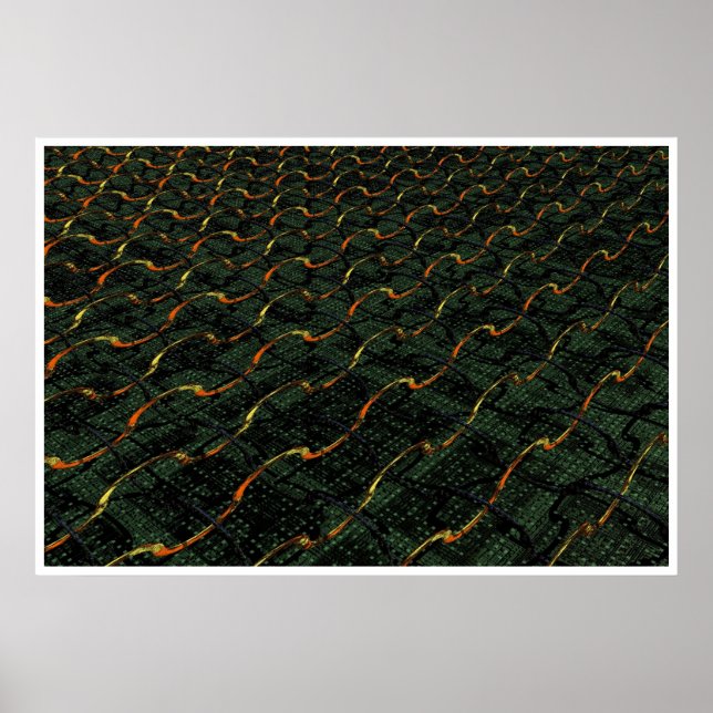 Affiches Courbe CircuitBoard (Devant)