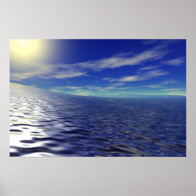 Affiches Courbe océanique (Devant)