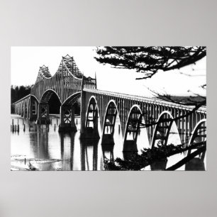 Affiches Courbure de PhotographNorth de pont de baie de