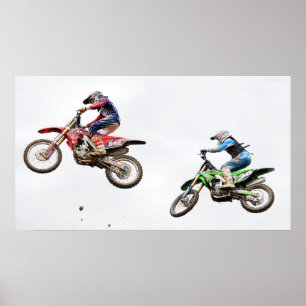 Affiches Coureurs de motocross