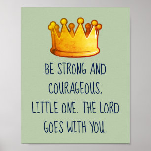 Affiches Couronne inspirée de versets bibliques pour enfant