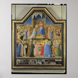 Affiches Couronnement de la Vierge, c.1430-32