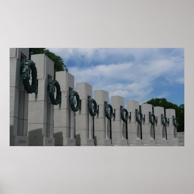 Affiches Couronnes commémoratives de la Seconde Guerre mond (Devant)
