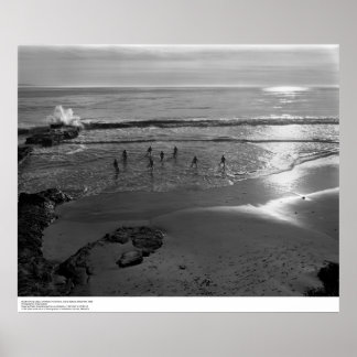 Affiches Cours de plongée, au soleil, décembre 1966