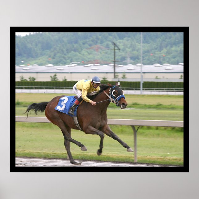 Affiches Course à cheval (Devant)