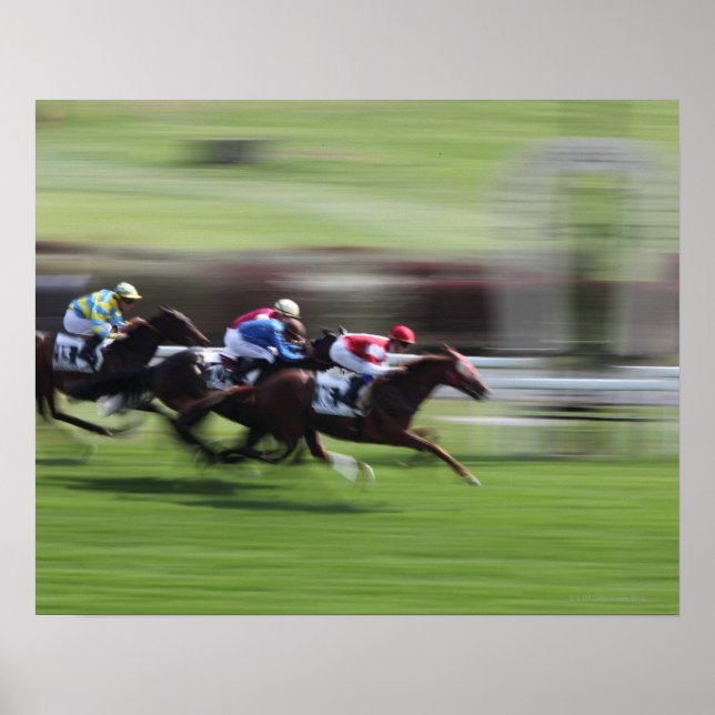 Affiches course à cheval (Devant)