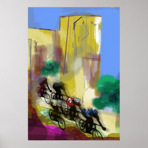 Affiches Course de vélos 62110