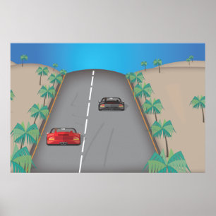 Affiches Course rétro arcade des années 80