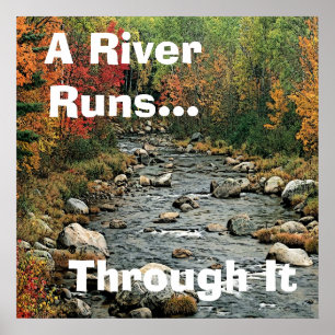 Affiches Courses de rivière par lui