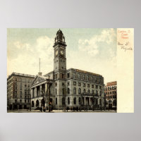 Court House, Canton Ohio, 1910 Vintage
