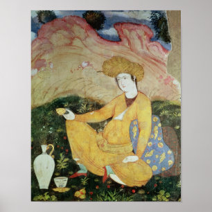 Affiches Courtisan de la cour de Shah Abbas I