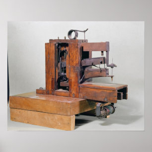 Affiches Couseuse', la première machine à coudre, 1830