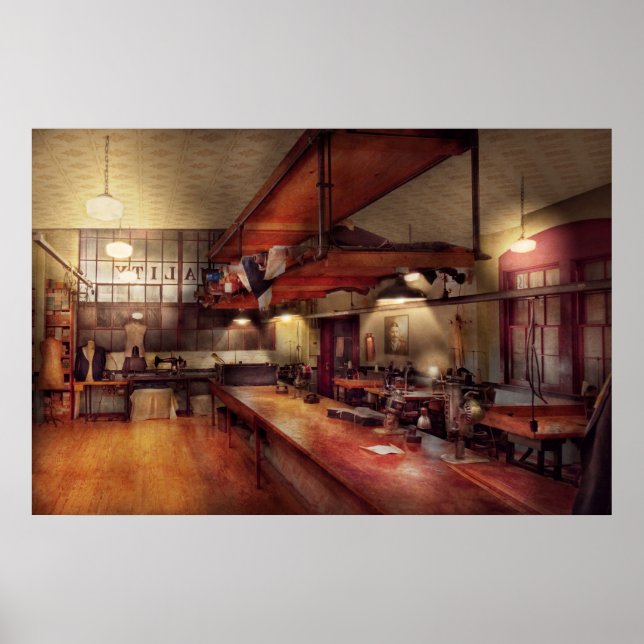 Affiches Couture - Industrielle - Vêtements sur mesure (Devant)