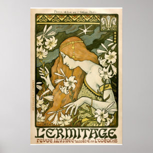 Affiches Couverture Art Nouveau L'Ermitage par Paul Berthon