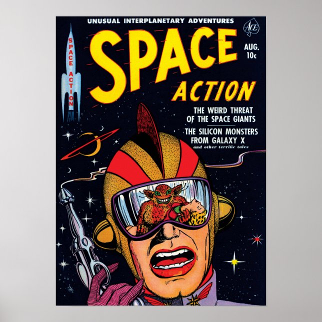 Affiches Couverture de bande dessinée de science-fiction vi (Devant)