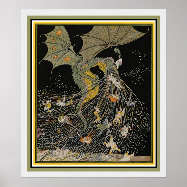 Affiches Couverture de dragon Art Nouveau pour Jugend (Devant)