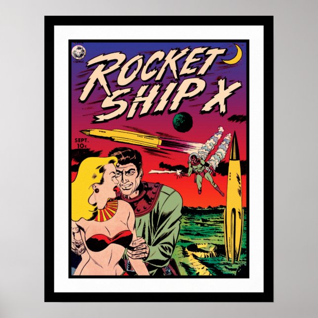 Affiches Couverture de livre de bande dessinée de science-f (Devant)