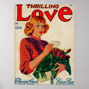 Affiches Couverture de magazine excitante d'amour