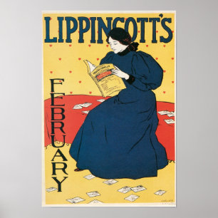 Affiches Couverture de magazine vintage de Nouveau d'art