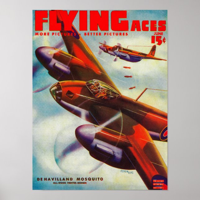 Affiches Couverture du magazine Flying Aces 5 (Devant)