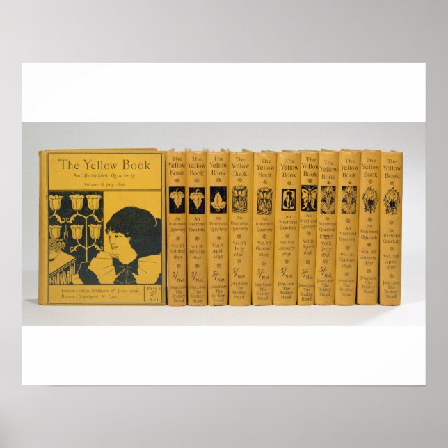 Affiches Couverture et épines pour "The Yellow Book", Vol (Devant)