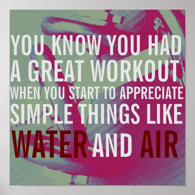 Affiches Couverture texte de la motivation physique (Devant)