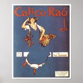 Affiches Couverture Vintage de calico Rag