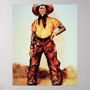 Affiches Cowboy du Texas, c.1890 (huile sur la toile)