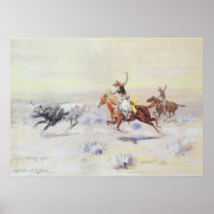 Affiches Cowboys de la triangle de barre par cm Russell