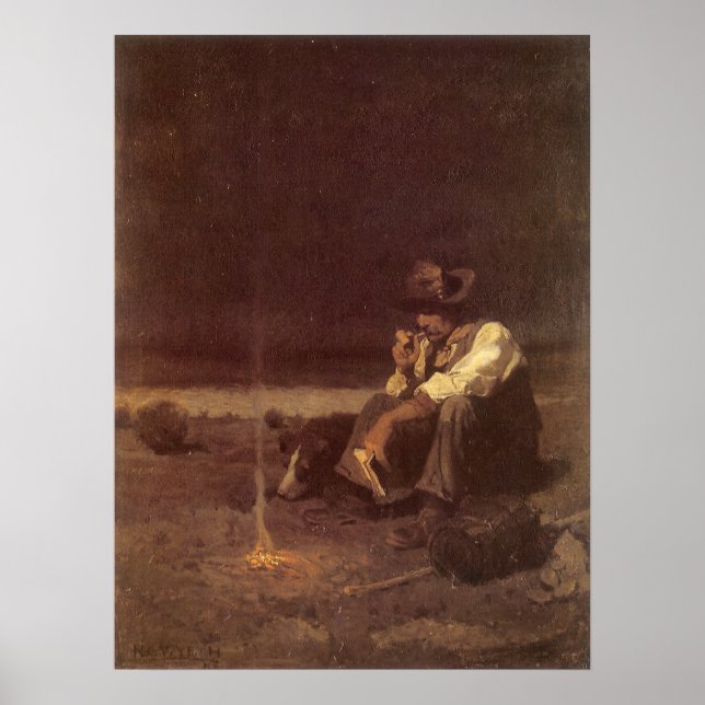 Affiches Cowboys de l'Ouest vintage, Herder des Plaines par (Devant)