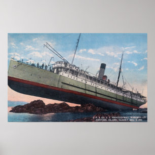 Affiches CPR SS Princess May WreckSentinel Island, AK