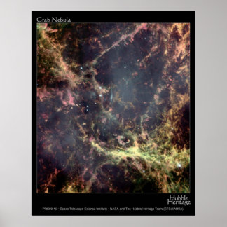Affiches Crab Nebula Hubble Telescope