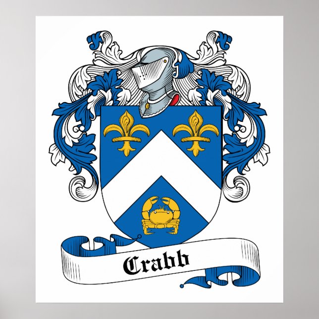 Affiches Crabe Famille Crest (Devant)