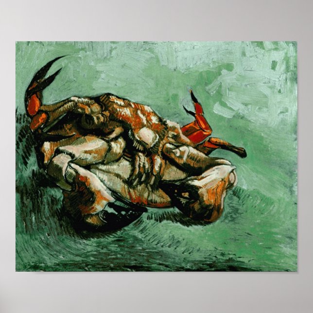Affiches Crabe sur son dos (F605) Van Gogh Fine Art (Devant)