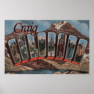 Affiches Craig, ColoradoGrandes lettres ScènesCraig, CO