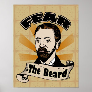 Affiches Craignez la barbe, la moustache drôle