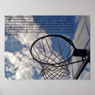 Affiches Crainte Quote2 de Carter d'entraîneur